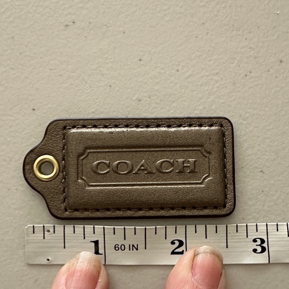 Coach Bronze Color Hang Tag